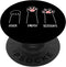 Cute Pink Paw Rock Paper Scissors Hand Game PopSockets Swappable PopGrip