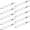 TENOC Silicone Cable Ties 10 Pcs White, Reusable Cable Holder Elastic Cord Straps for Phone Tablet Charging Cable