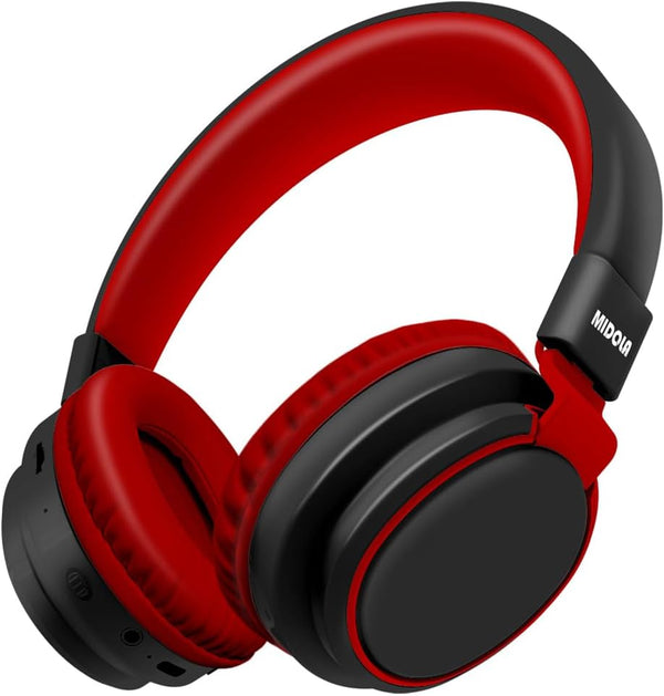MIDOLA Kids Headphones Bluetooth 5.3, Wireless 60H Play Time, Volume Limited Over Ear Headset for Travel