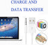 Amicable USB Date Cable for iPod Shuffle (2-Pack) - 3.5mm Jack to USB Charger & Sync Data Transfer for 3rd-7th Gen.