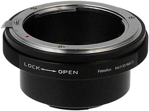 Fotodiox Nikon G-type and DX-Type Lens Mount Adapter for Nikon 1-Series Camera, fits Nikon V1, J1 Mirrorless