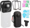 WALLFID 4 Pcs Accessories Set for Insta360 X4, Storage Bag, Silicone Lens Cover, 2 Screen Protectors, Hard Shell Case