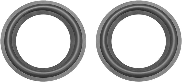 Speaker Foam Edge Surround Rings, Rubber Subwoofer Rings Replacement Parts, 5.5 inch/Black, 2Pack