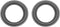 Speaker Foam Edge Surround Rings, Rubber Subwoofer Rings Replacement Parts, 5.5 inch/Black, 2Pack