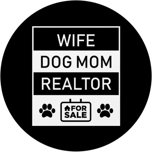 PopSockets PopGrip: Wife Dog Mom Realtor Real Estate Agent Swappable Grip for Phones & Tablets