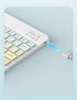 Keyboard Case for iPad 9th 8th 7th Gen 10.2 inch with Mouse, 360° Rotating Kickstand, Clear Back Cover