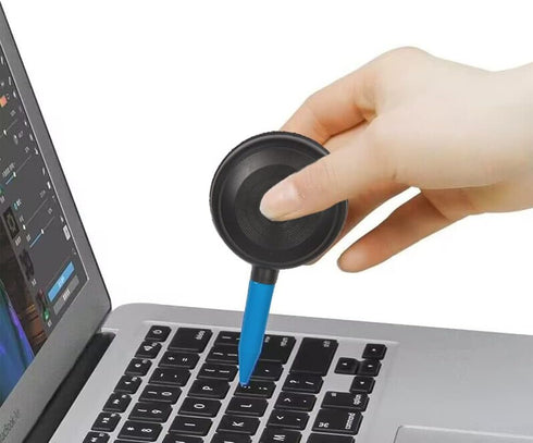 Keyboard Cleaning Brush Kit, 4 in 1 Keyboard Cleaning Brush, Air Blower, Lens Cloth, Retractable Goat Hair Brush by BINHAI