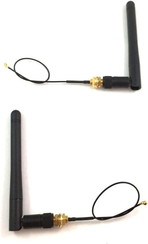 433mhz Antenna 3dbi Hotspot, rp-Sma Male Connector with ufl ipx to rp-Sma Female Pigtail Antenna Wifi Cable (Pack of 2)