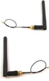 433mhz Antenna 3dbi Hotspot, rp-Sma Male Connector with ufl ipx to rp-Sma Female Pigtail Antenna Wifi Cable (Pack of 2)