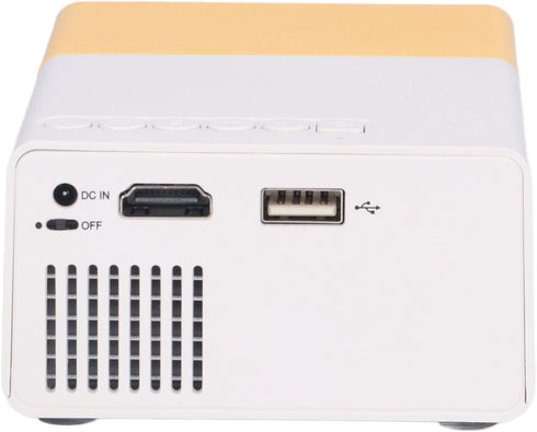 Portable Mini Movie Projector, LCD Screen 1920x1080 Resolution, Super Heat Dissipation, 30000 Hours Life