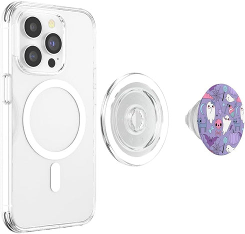 PopSockets PopGrip for MagSafe - Pastel Goth Halloween Witchy Magical Spiritual Kawaii Ghost