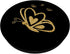 Butterfly Heart Pop Sockets Grip Gold - No Sparkle PopSockets PopGrip: Swappable Grip for Phones & Tablets PopSockets Standard PopGrip