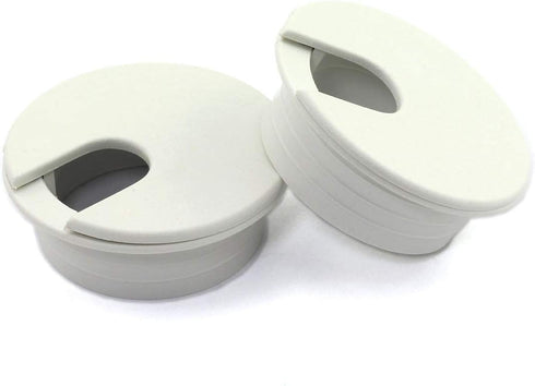 HJ Garden 2pcs Desk Wire Cord Cable Grommets - 1-3/8 inch Hole Cover for Office PC Cable Organizer