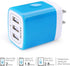 Wall Charger, USB Charger Adapter, 3.1A/3Pack Muti Port Fast Charging Cube Power Charge Base Block Plug for iPhone 15 14 13 12 11 Pro Max SE X 8 Plus, Samsung Note 20 S22 S21 S20, Kindle Fire USB Plug