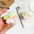 Universal Phone Ring Holder, Collapsible Colored Flower Grip and Stand for Phones and Tablets, Pack of 2