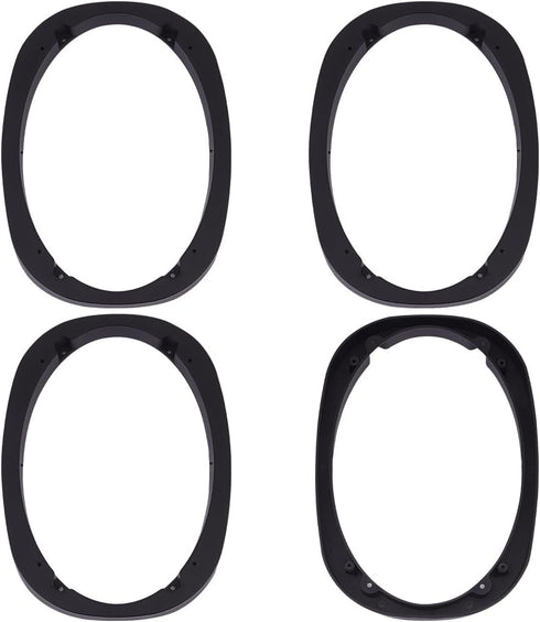 OLYCRAFT 4pcs Car Speaker Spacer Rings 6.9x9.6 Inch Universal Plastic Adapter Ring for Car Audio Speakers