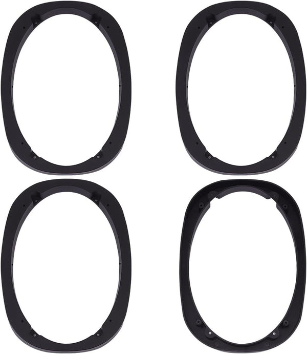 OLYCRAFT 4pcs Car Speaker Spacer Rings 6.9x9.6 Inch Universal Plastic Adapter Ring for Car Audio Speakers