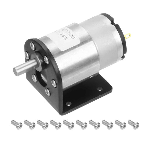 DMiotech Micro DC 12V 5RPM Geared Motor with Bracket Gear Reduction Motors