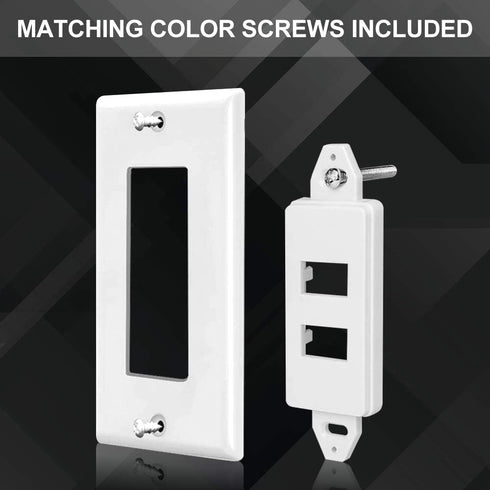 ZEXMTE White HDMI and USB 3.0 Wall Plate Charger Outlet Mount Socket Cover for High-Speed Charging Panel