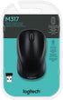 Logitech M317 2.4 1000 12 Wireless Mouse, GHz with USB Receiver, DPI Optical Tracking, Month Battery, Compatible
