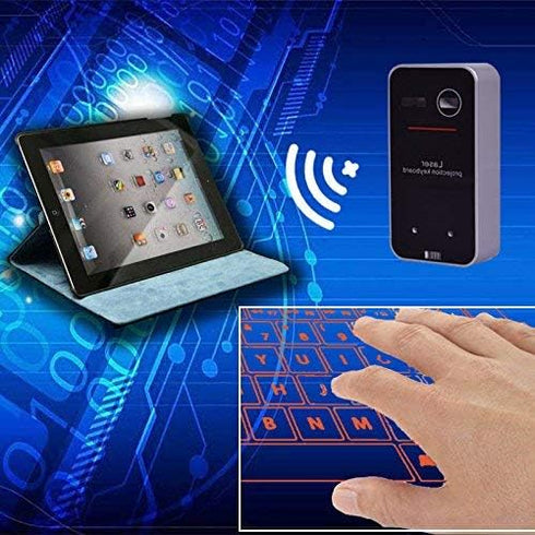 MOJO Bluetooth Wireless Laser Projection Keyboard - Portable Full-Size Keypad