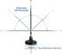 CHHLIUT 16ft FM Antenna for Stereo Receiver Magnetic Base, Coaxial Cable, Retractable, Perfect FM Reception for Home