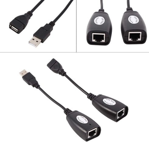 USB to RJ45 Ethernet Adapter, USB 2.0 Network Extender Cable for USB Cameras, Printers, Web Cameras, Keyboard