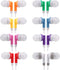 CN-Outlet Kids Bulk Earbud Headphones 50 Pack Multi Colored, Individually Bagged, Wholesale