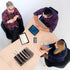 Prosumer's Choice Black Family Charging Station, 5 Device Organizer Charger for Smartphones and Tablets, Wooden Rack