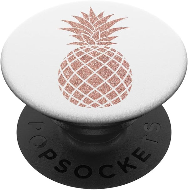 Pop out Phones Collapsible Holder Rose Pink Pineapples PopSockets Standard PopGrip