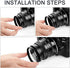 20 Pieces Metal Step-Up & Step Down Adapter Rings Kit for DSLR Camera Lens Filters