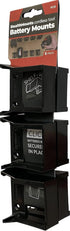 StealthMounts Battery Holder Compatible with Milwaukee M18 (6 Pack) - Black, Made in the UK