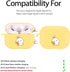 MAYCARI Carrot Rabbit Case for AirPods Pro, Cute Animal Design Protective Soft TPU Cover, Yellow