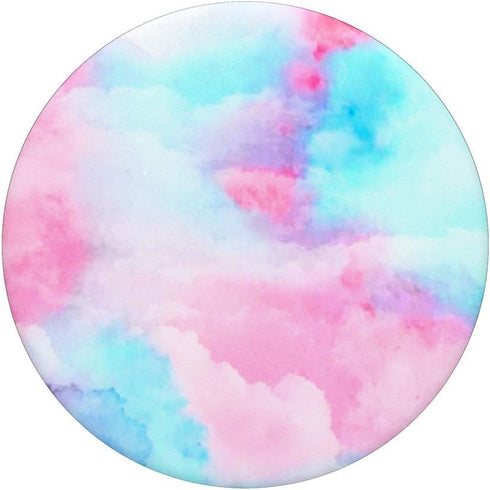 Pastel Watercolor Tie Dye Clouds in Pink Blue Aqua PopSockets Swappable Grip