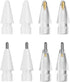 8 Pack Apple Pencil Tips, Upgraded Replacement Pencil Nibs Compatible with Apple Pencil 1st/2nd Generation, iPad Pro Pencil Tips, Wear-Resistant Pen Stylus Tip, Plastic & Metal Apple Tips