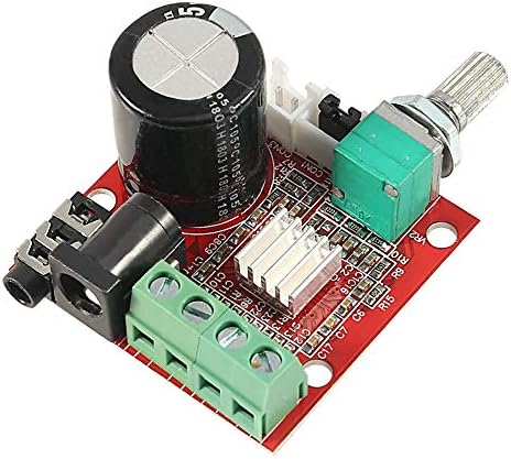 HiLetgo PAM8610 Mini Stereo AMP Digital Audio Amplify Board, 10W+10W Dual Channel Class-D Amplifier 12V DC