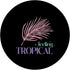 Feeling Tropical Palm Leaf Summer Vibes Beach PopSockets Standard PopGrip for Phone