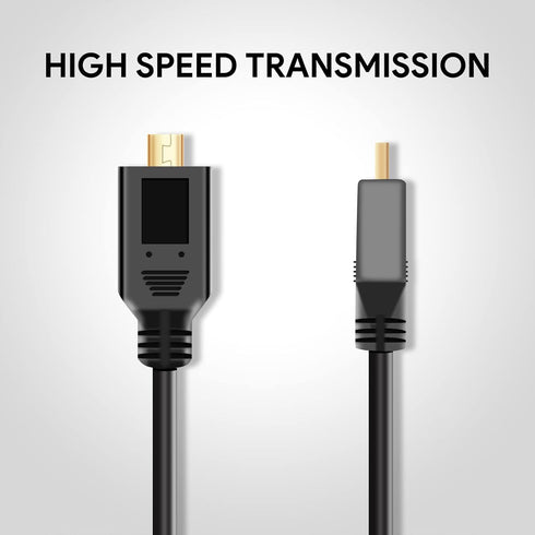 UCEC Coiled Micro HDMI to Micro HDMI Cable, 11.81"/30cm, for Gopro Cameras, Small HD Monitors