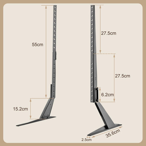 suptek 20-65 100 Universal Tabletop TV Stand for & pcs TV Installation Hardware Kit for Curved TV Bundle