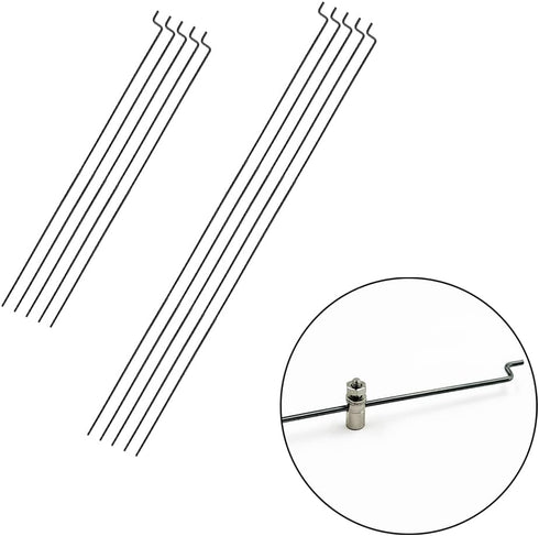 Gracilaria 20PCS (1.2x200mm/1.2x300mm) RC Airplane Z Type Pushrod Steel Wire Push Pull Rod Pushrod for RC Plane