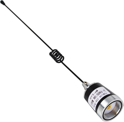 HYS Long Range Pretuned Low-Profile UHF 17.7inchs Whip NMO 462-467Mhz Antenna for Midland