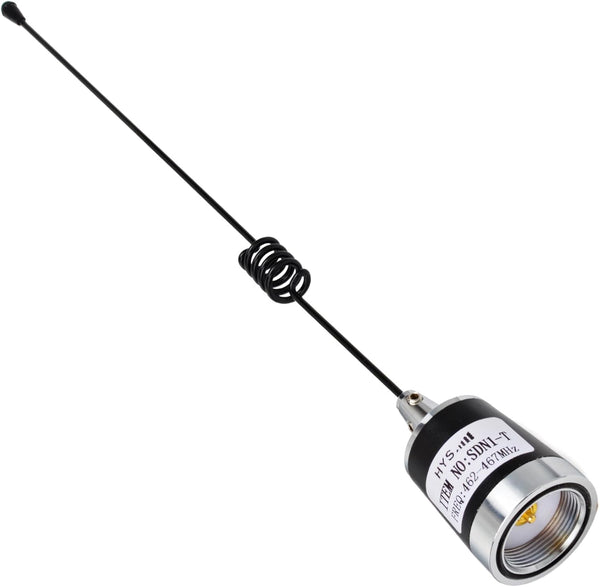 HYS Long Range Pretuned Low-Profile UHF 17.7inchs Whip NMO 462-467Mhz Antenna for Midland