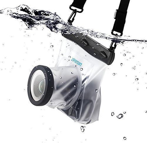 Zonman DSLR Camera Universal Waterproof Underwater Housing Case for Canon Nikon Sony Pentax Cameras