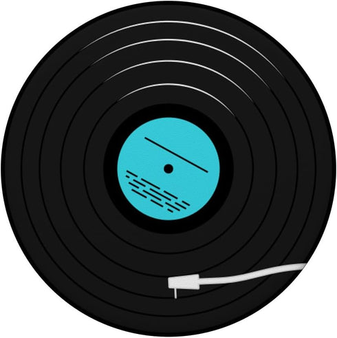 PopSockets Standard PopGrip Retro Vinyl Cyan Blue Record Player LP Art Music Design