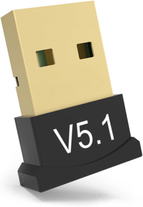 USB Bluetooth Adapter, Long Range Bluetooth 5.1 Dongle Receiver for PC, Backward Compatible with Bluetooth 2.1/3.x/4.x