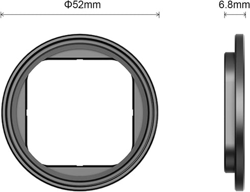 for Insta360 Ace Pro/Ace Filter Holder Bracket, Metal Filter Holder Protective Frame Compatible with 49mm Filters, for Insta360 Ace Pro Accessories