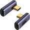 90 Degree Right Angle USB C Adapter, 40Gbps Data Transfer, USB 4.0/Thunderbolt 4 Type C Male to Female