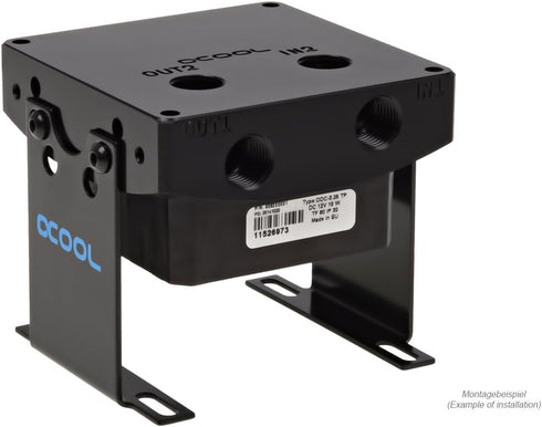 Alphacool 17264 Eiszapfen 16mm HardTube Compression Fitting - G1/4 Knurled Deep Black Water Cooling Fittings