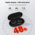 Open Ear Headphones, Wireless Earbuds with 360-Degree Panoramic Sound, 48H Range, IPX7 Waterproof, LED Display for