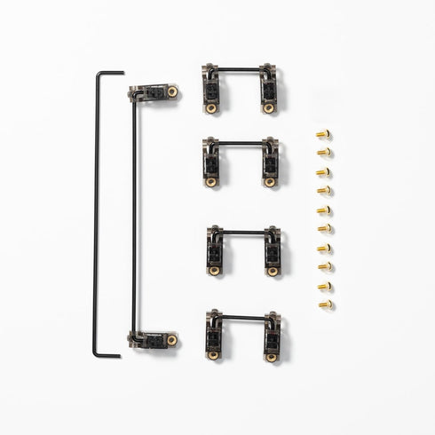 WS V3.1 Keyboard Stabilizers Kit, 1.2mm PCB Mount Screw in Stabilizers with 2u 6.25u 7u Wires